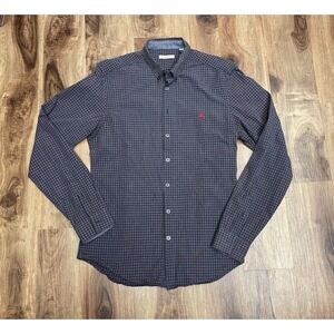 Men's Burberry Brit Collared Shirt Plaid - Size Medium - Multicolor